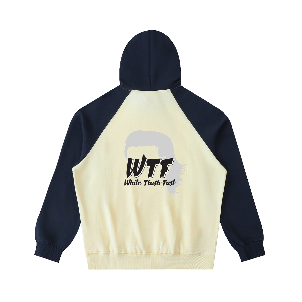 WTF Color-Block Raglan Sleeve Hoodie Unisex