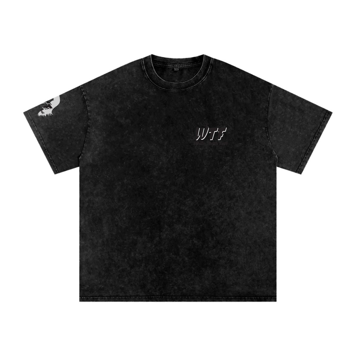WTF Snow Washed Oversized Cotton T-Shirt-Unisex