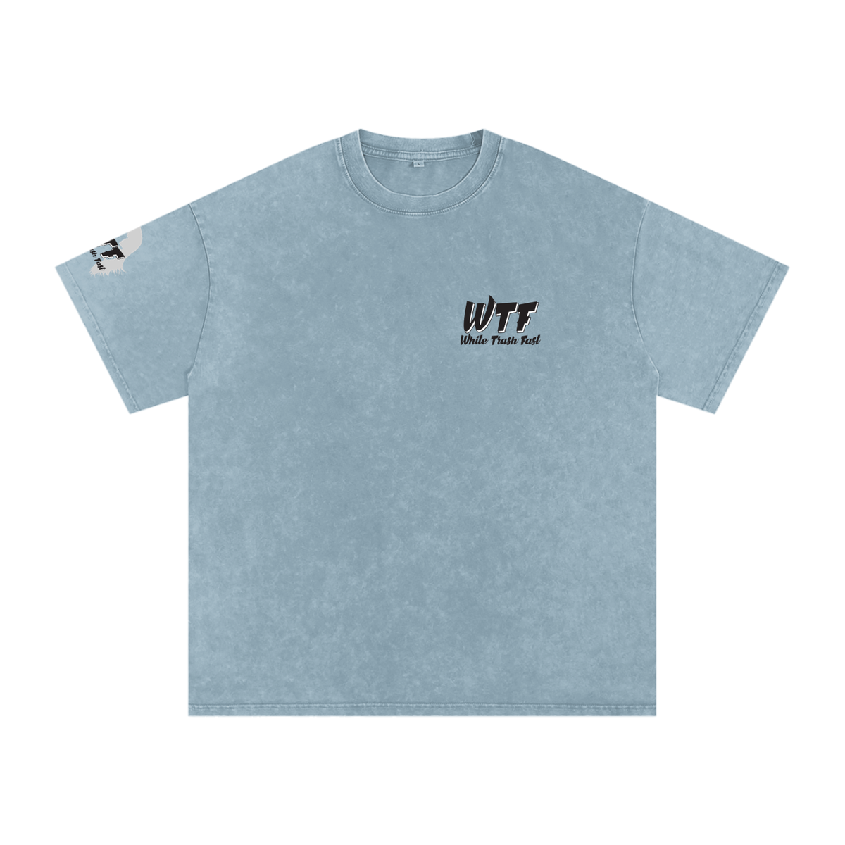 WTF Snow Washed Oversized Cotton T-Shirt-Unisex