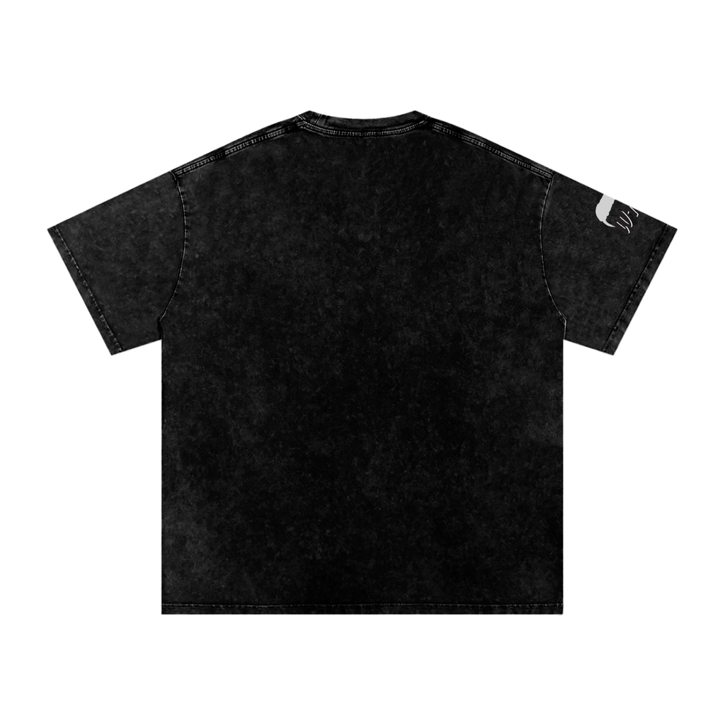 WTF Snow Washed Oversized Cotton T-Shirt-Unisex
