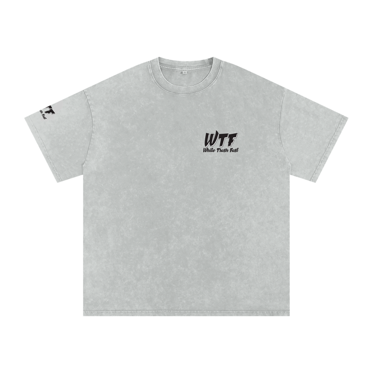 WTF Snow Washed Oversized Cotton T-Shirt-Unisex
