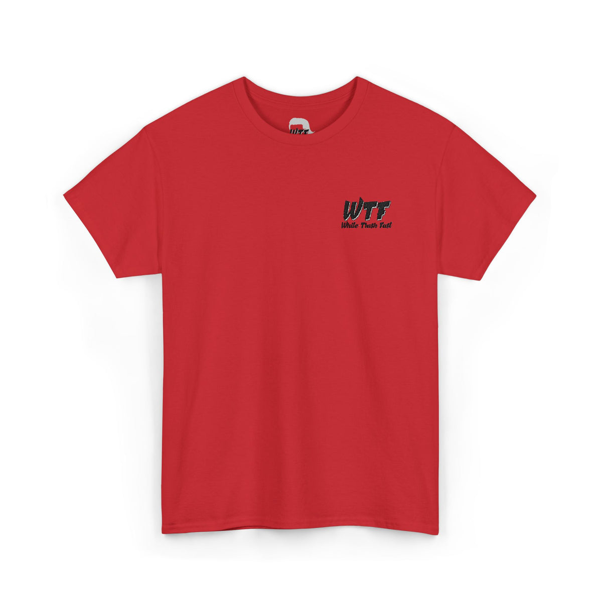 White Trash Fast Embroidered Unisex Heavy Cotton Tee