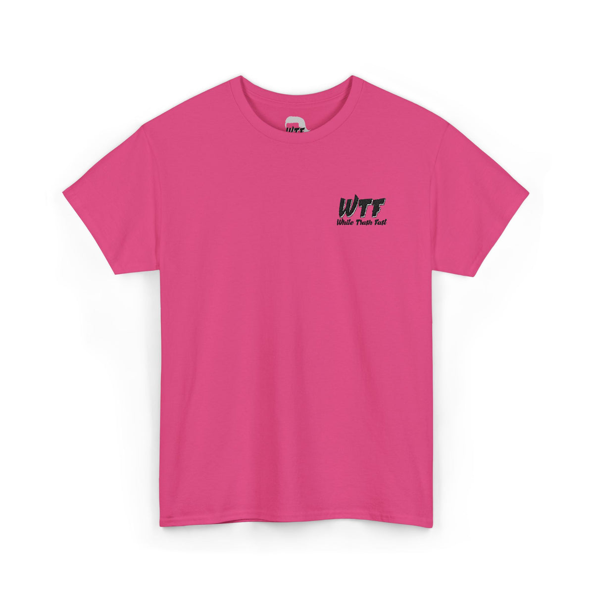 White Trash Fast Embroidered Unisex Heavy Cotton Tee