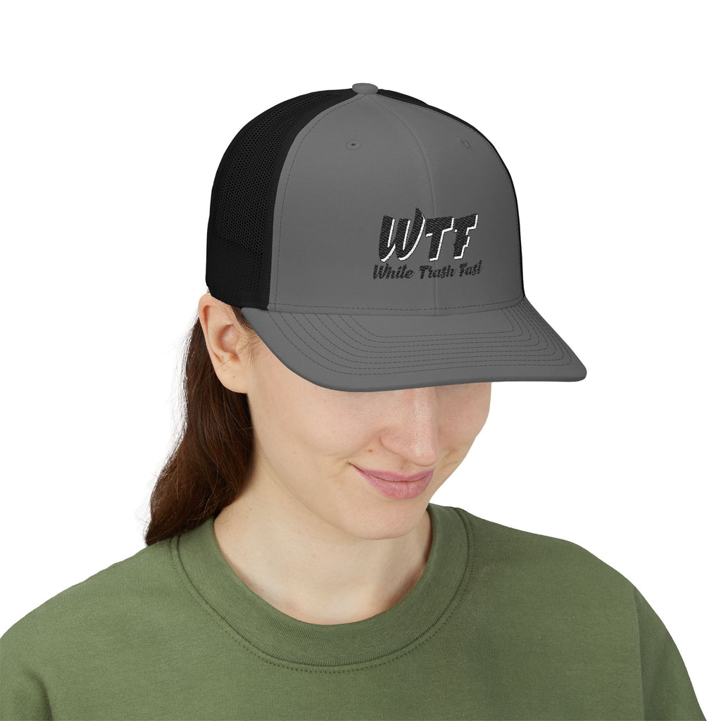 White Trash Fast Unisex Snapback Trucker Cap