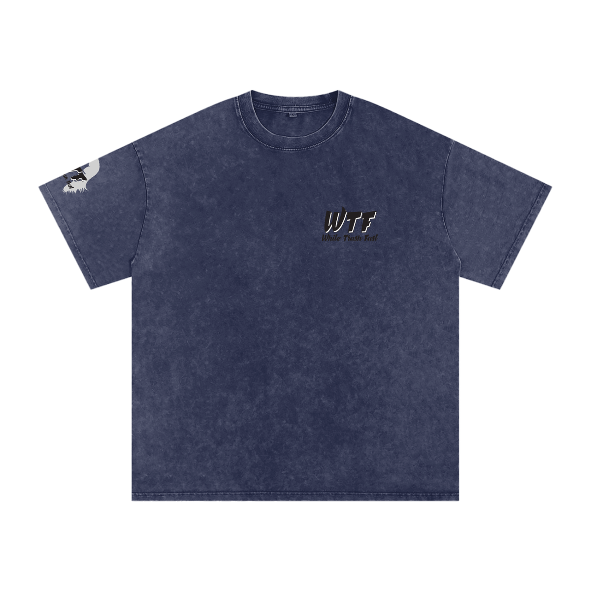 WTF Snow Washed Oversized Cotton T-Shirt-Unisex