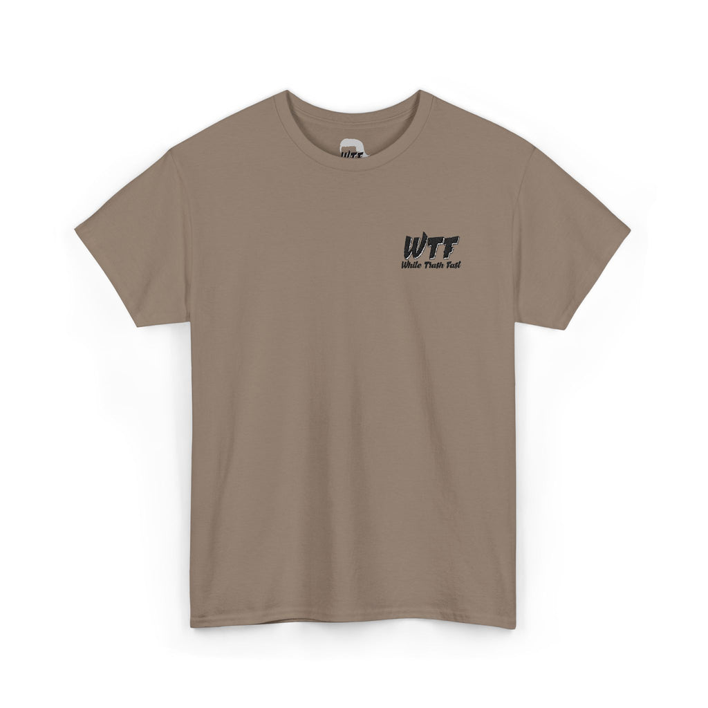 White Trash Fast Embroidered Unisex Heavy Cotton Tee