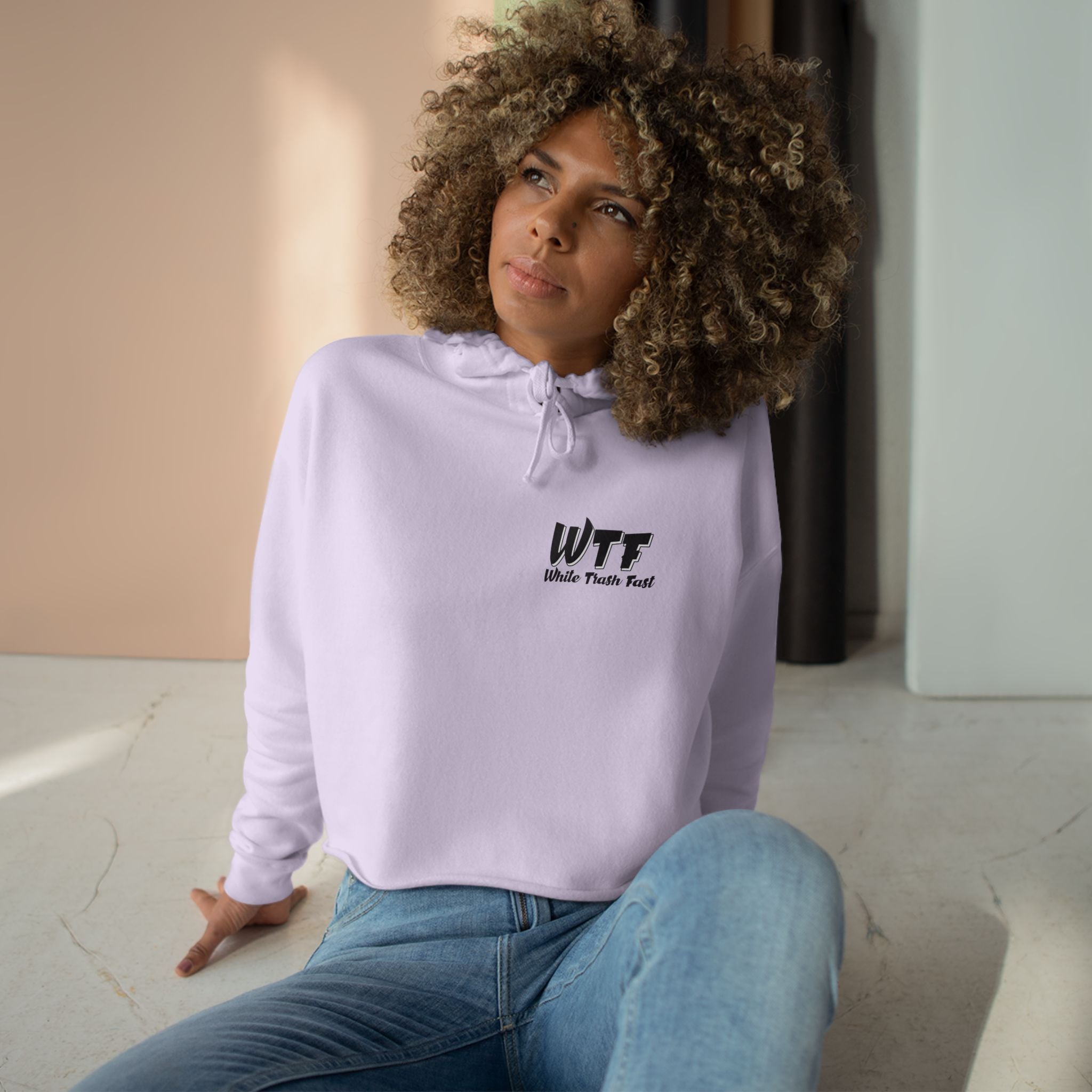 White Trash Fast Women's Crop Hoodie