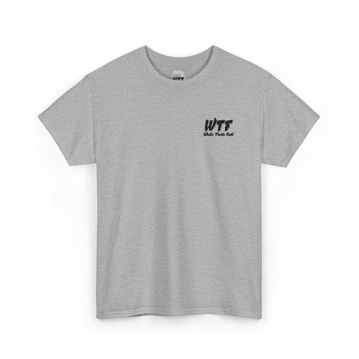 White Trash Fast Embroidered Unisex Heavy Cotton Tee