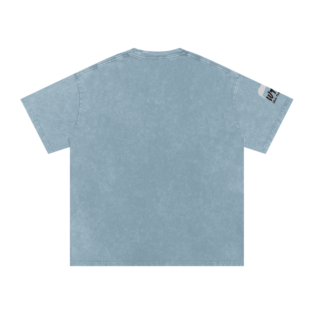 WTF Snow Washed Oversized Cotton T-Shirt-Unisex