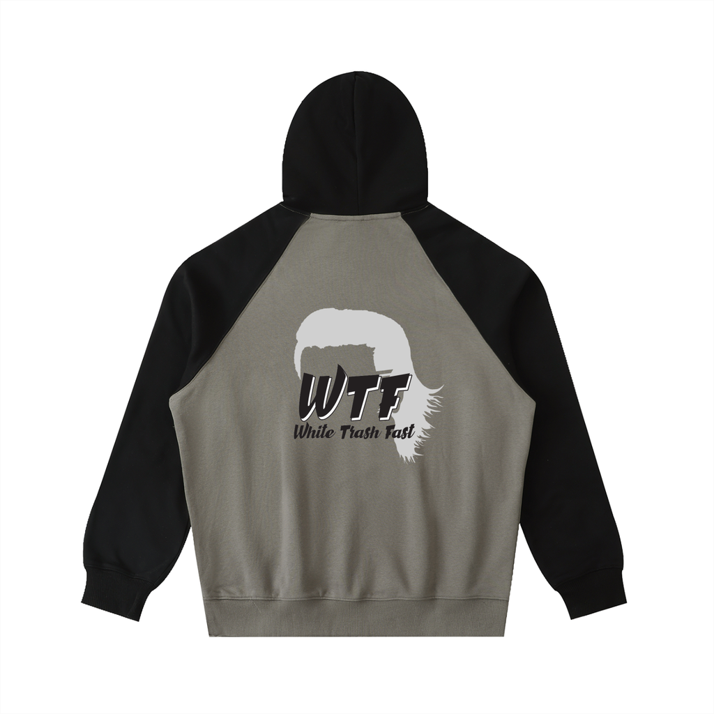 WTF Color-Block Raglan Sleeve Hoodie Unisex