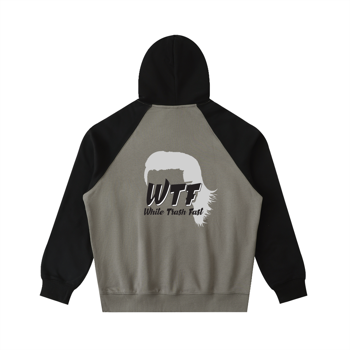 WTF Color-Block Raglan Sleeve Hoodie Unisex