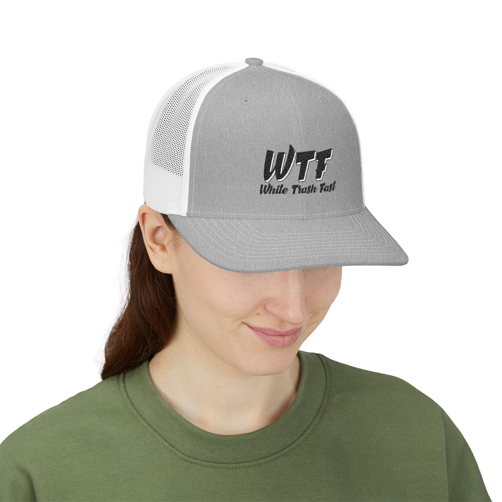 White Trash Fast Unisex Snapback Trucker Cap