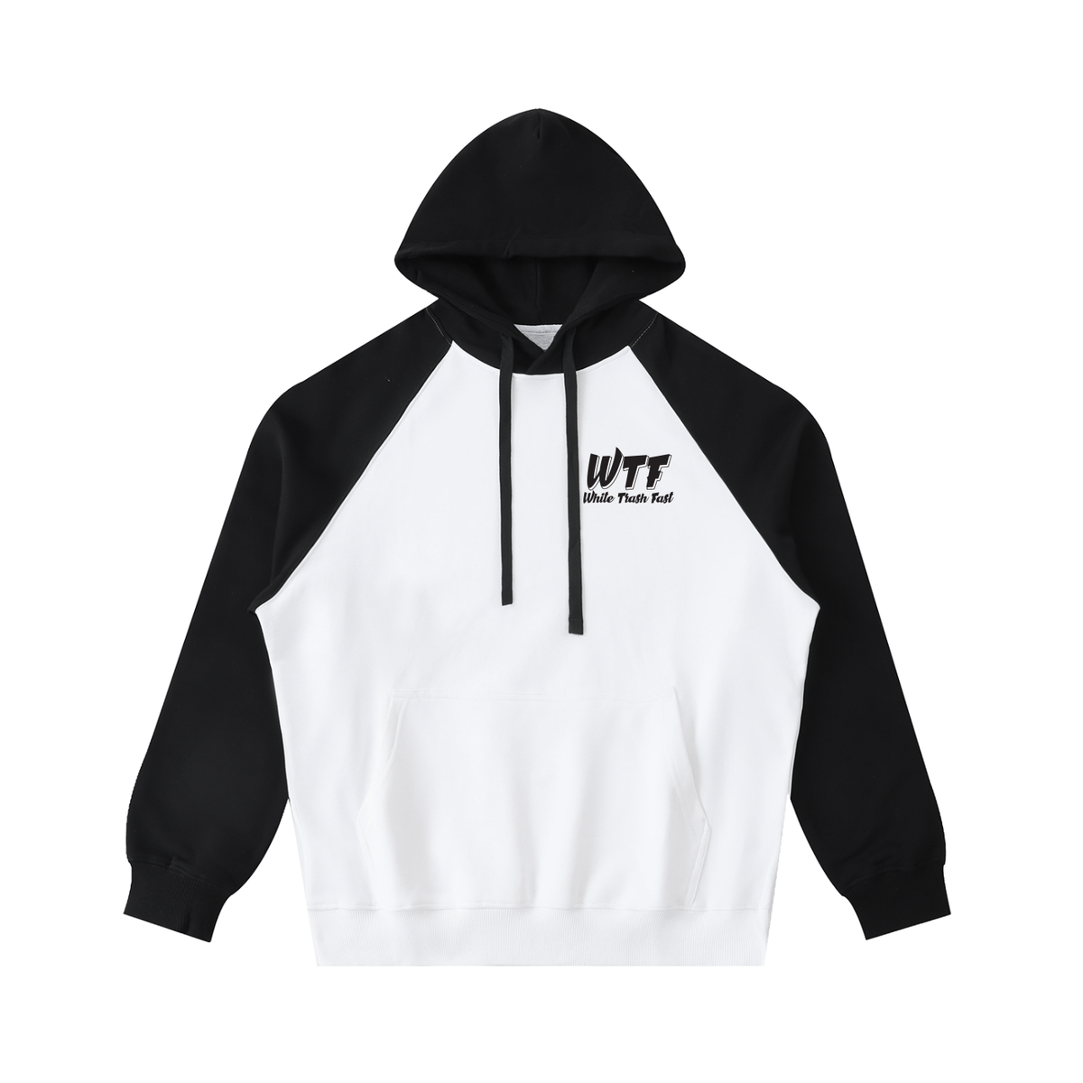 WTF Color-Block Raglan Sleeve Hoodie Unisex