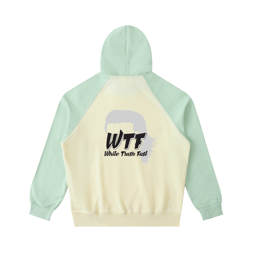 WTF Color-Block Raglan Sleeve Hoodie Unisex