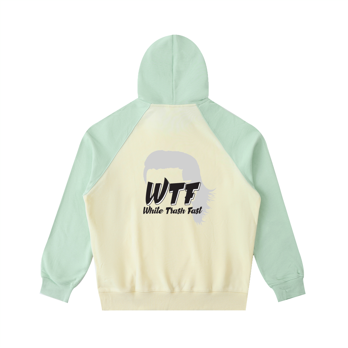 WTF Color-Block Raglan Sleeve Hoodie Unisex