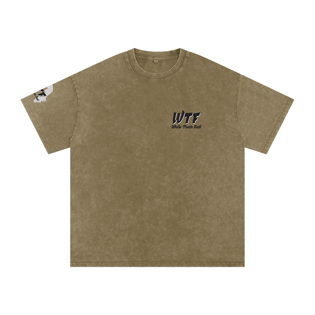 WTF Snow Washed Oversized Cotton T-Shirt-Unisex