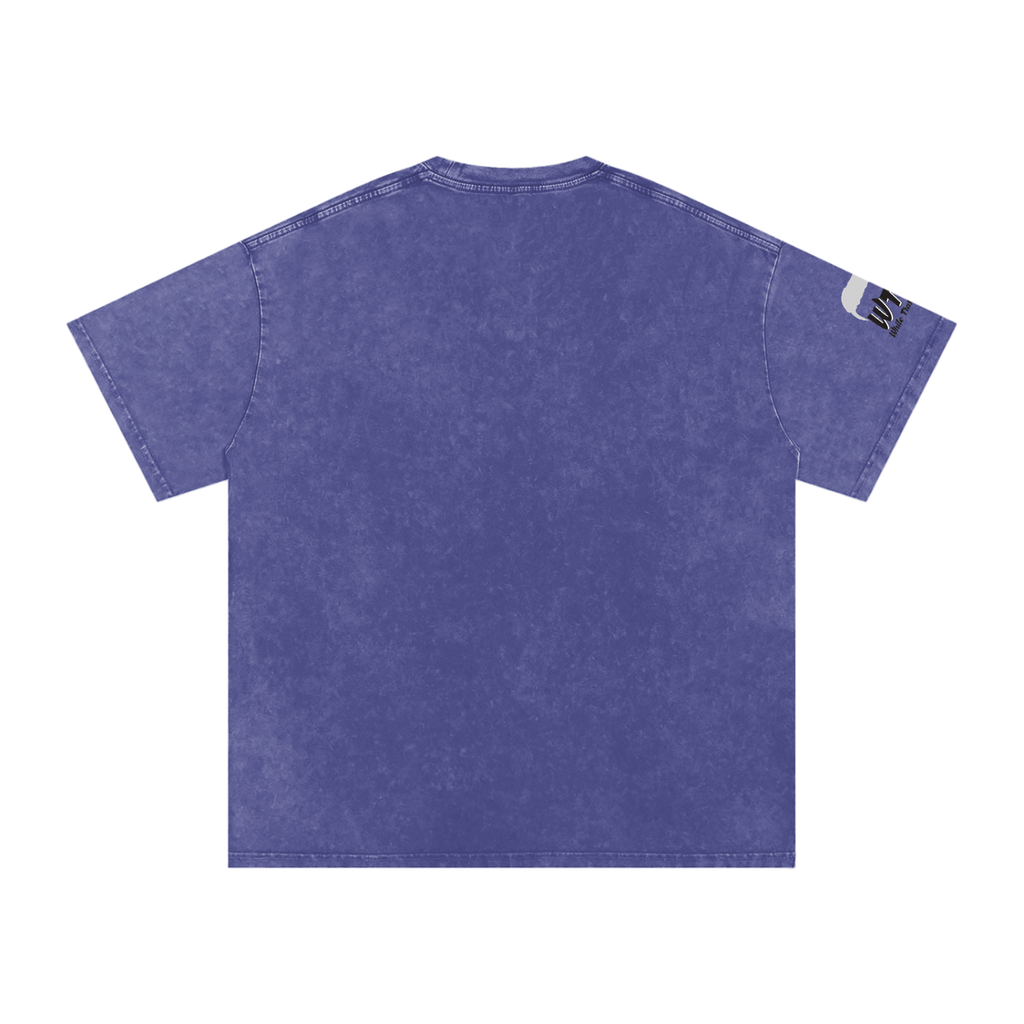 WTF Snow Washed Oversized Cotton T-Shirt-Unisex