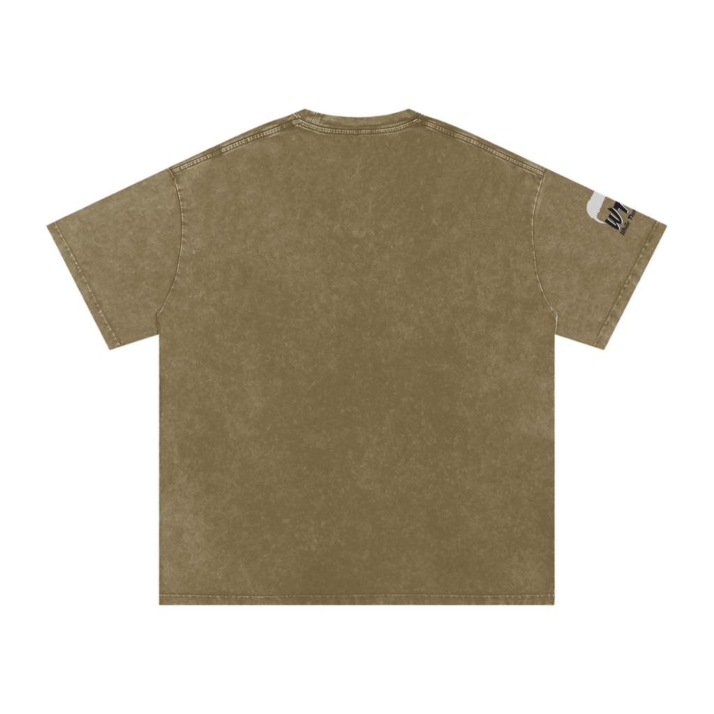 WTF Snow Washed Oversized Cotton T-Shirt-Unisex