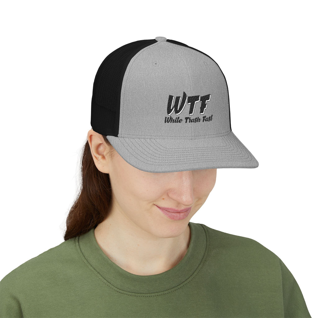 White Trash Fast Unisex Snapback Trucker Cap