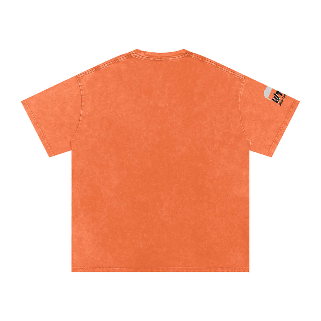 WTF Snow Washed Oversized Cotton T-Shirt-Unisex