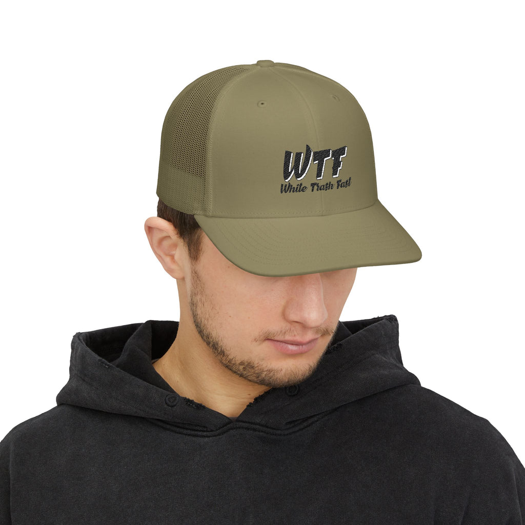 White Trash Fast Unisex Snapback Trucker Cap