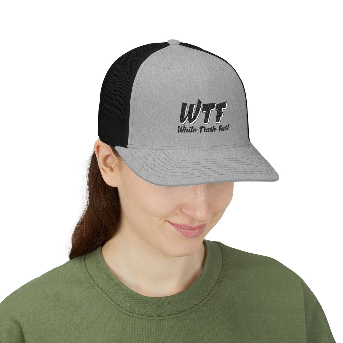 White Trash Fast Unisex Snapback Trucker Cap