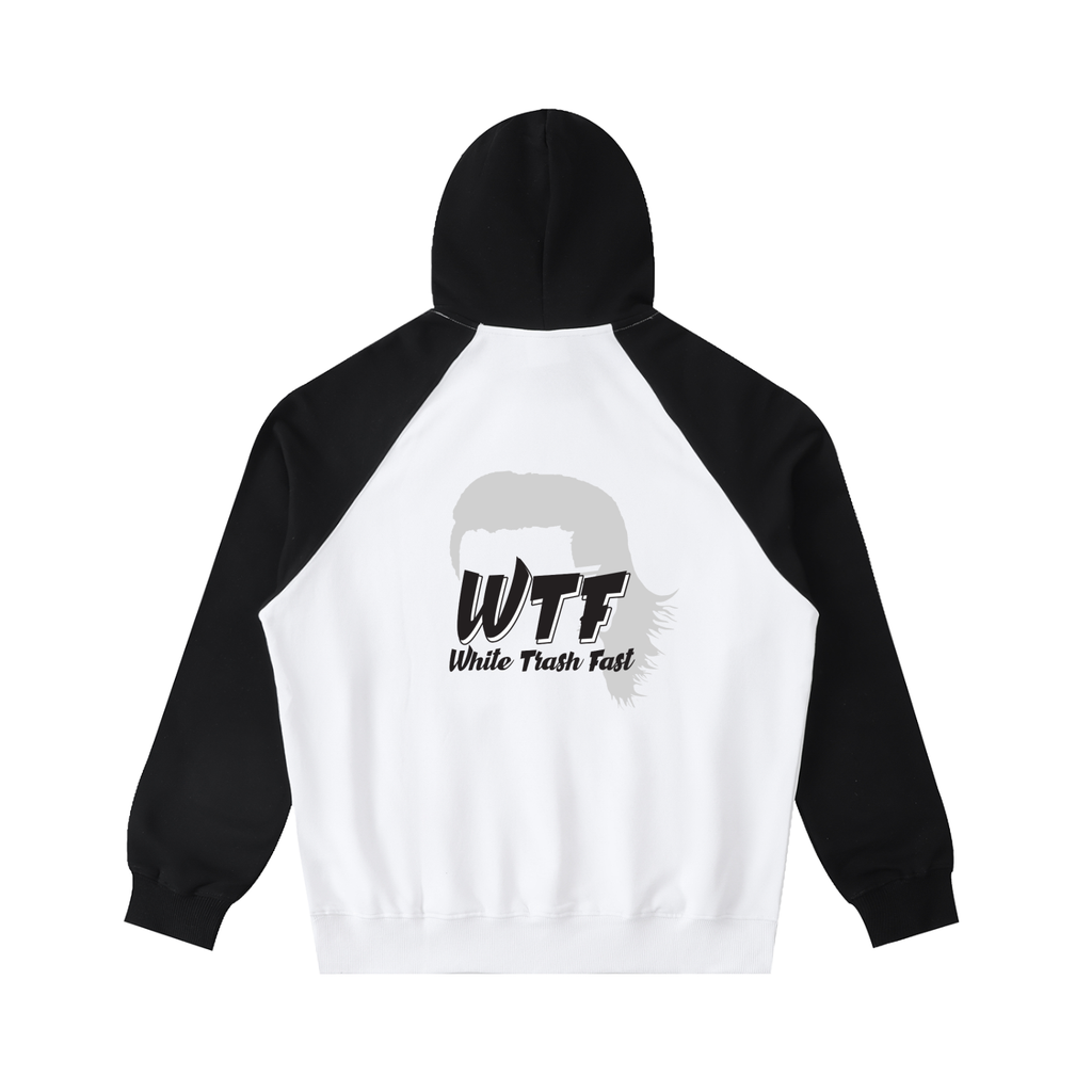 WTF Color-Block Raglan Sleeve Hoodie Unisex