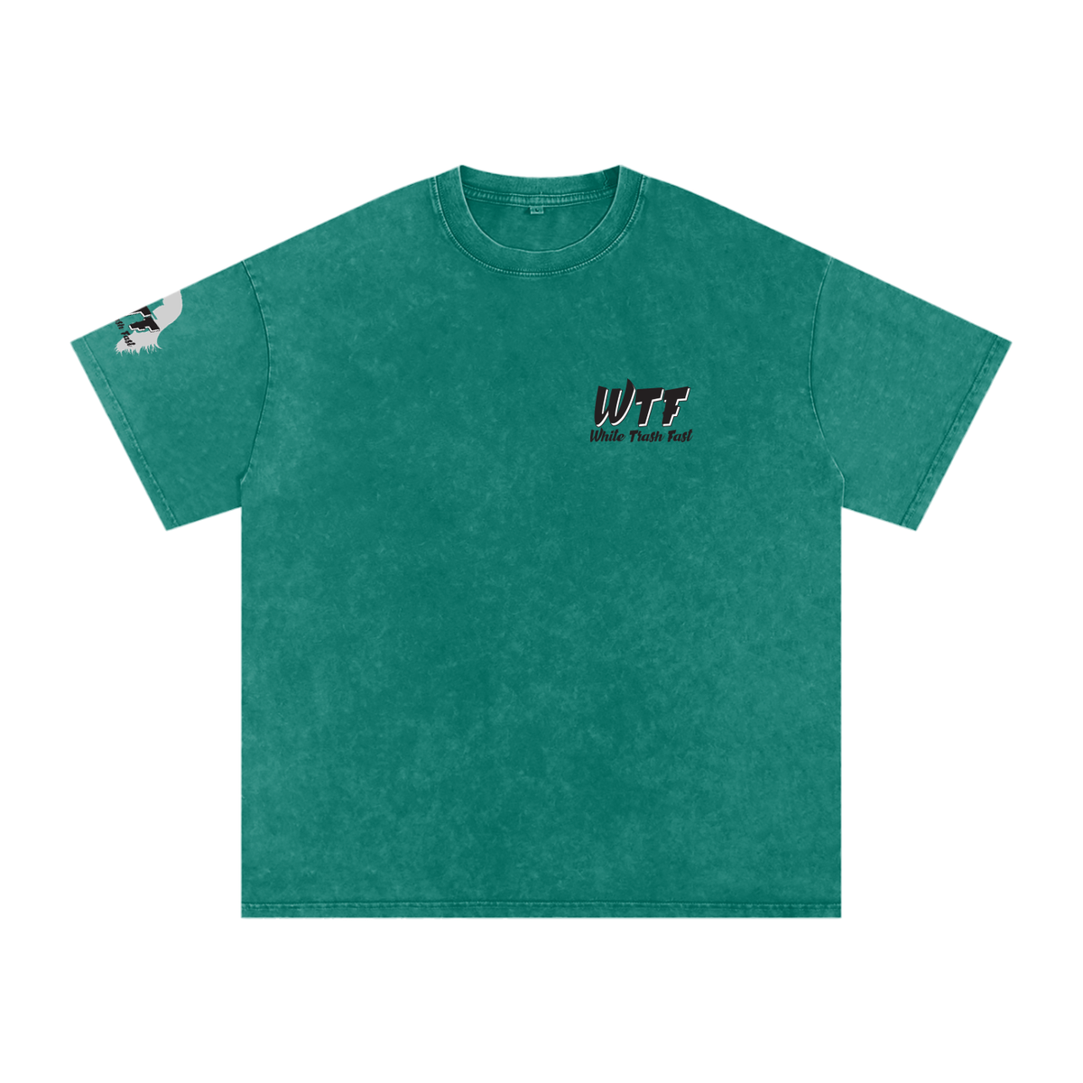 WTF Snow Washed Oversized Cotton T-Shirt-Unisex