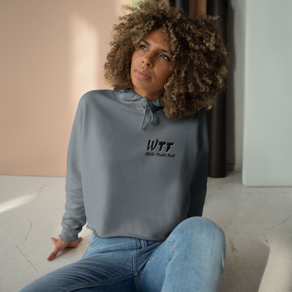 White Trash Fast Women's Crop Hoodie