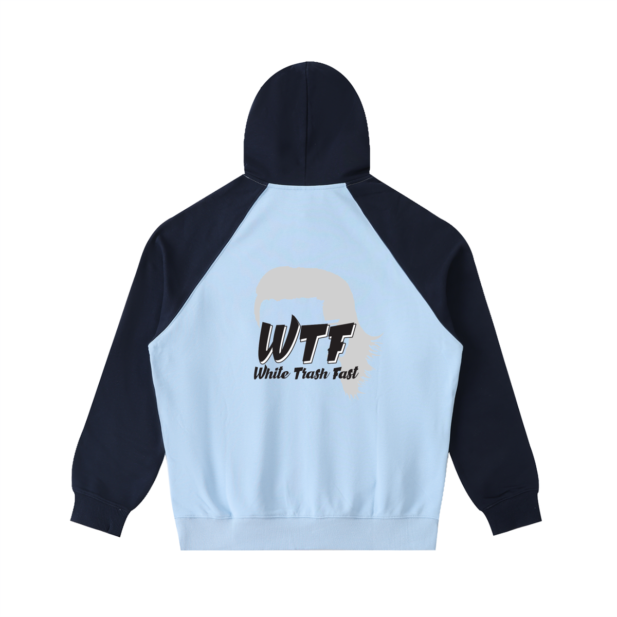 WTF Color-Block Raglan Sleeve Hoodie Unisex