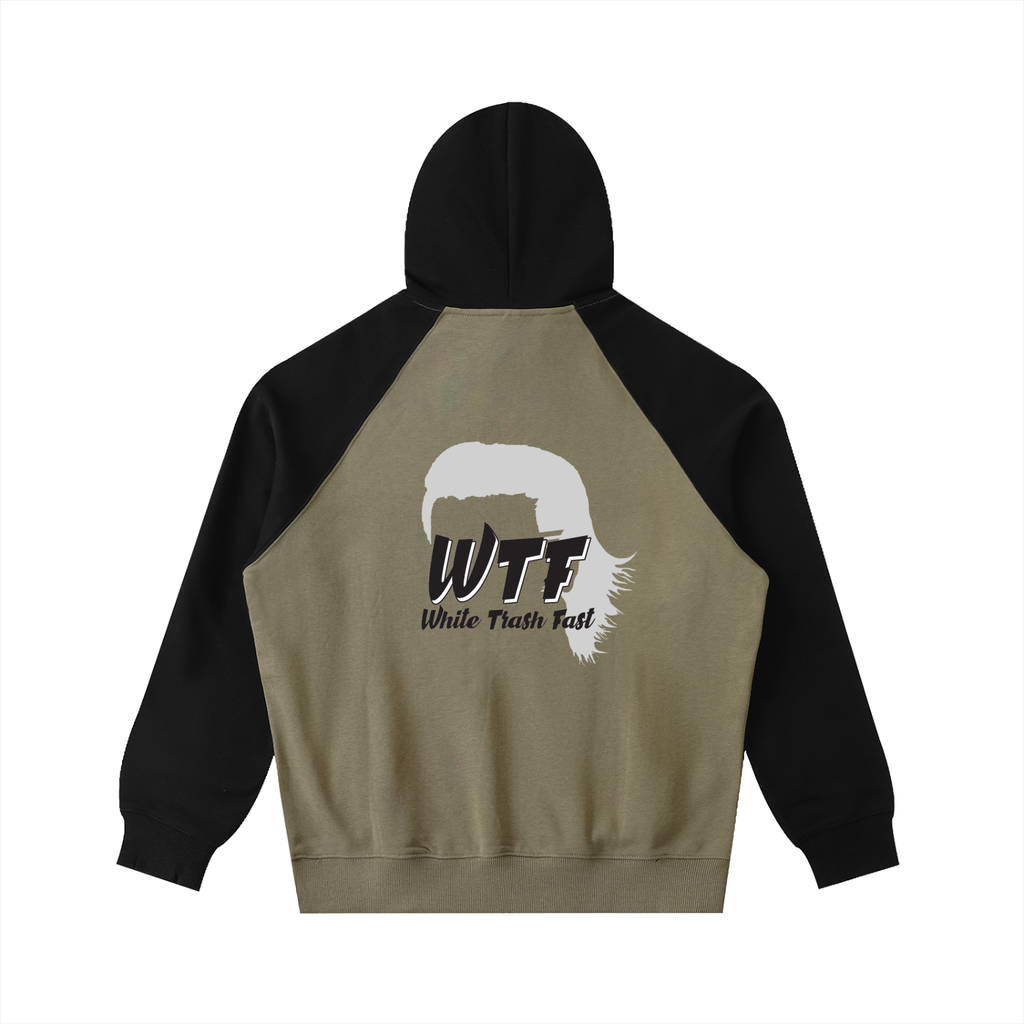 WTF Color-Block Raglan Sleeve Hoodie Unisex