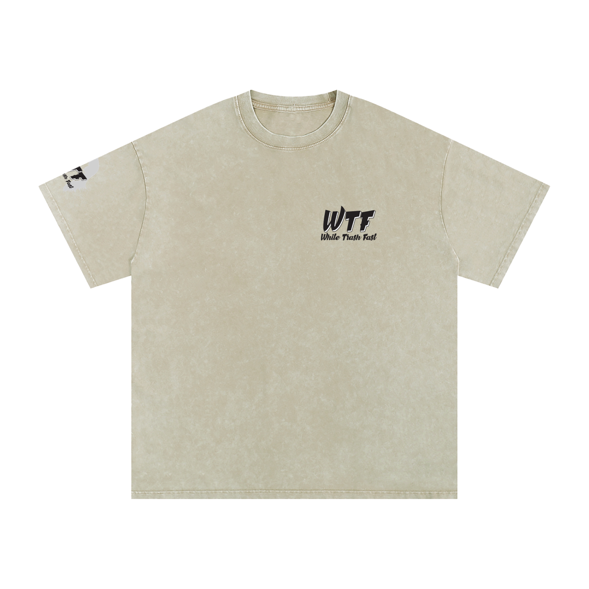 WTF Snow Washed Oversized Cotton T-Shirt-Unisex