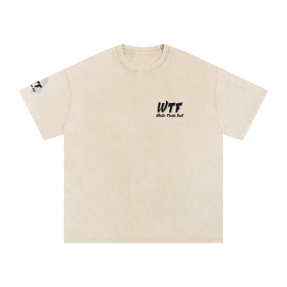 WTF Snow Washed Oversized Cotton T-Shirt-Unisex