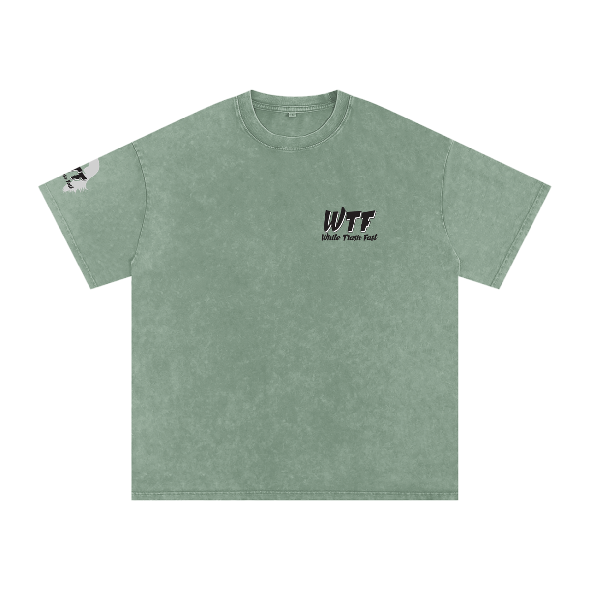 WTF Snow Washed Oversized Cotton T-Shirt-Unisex